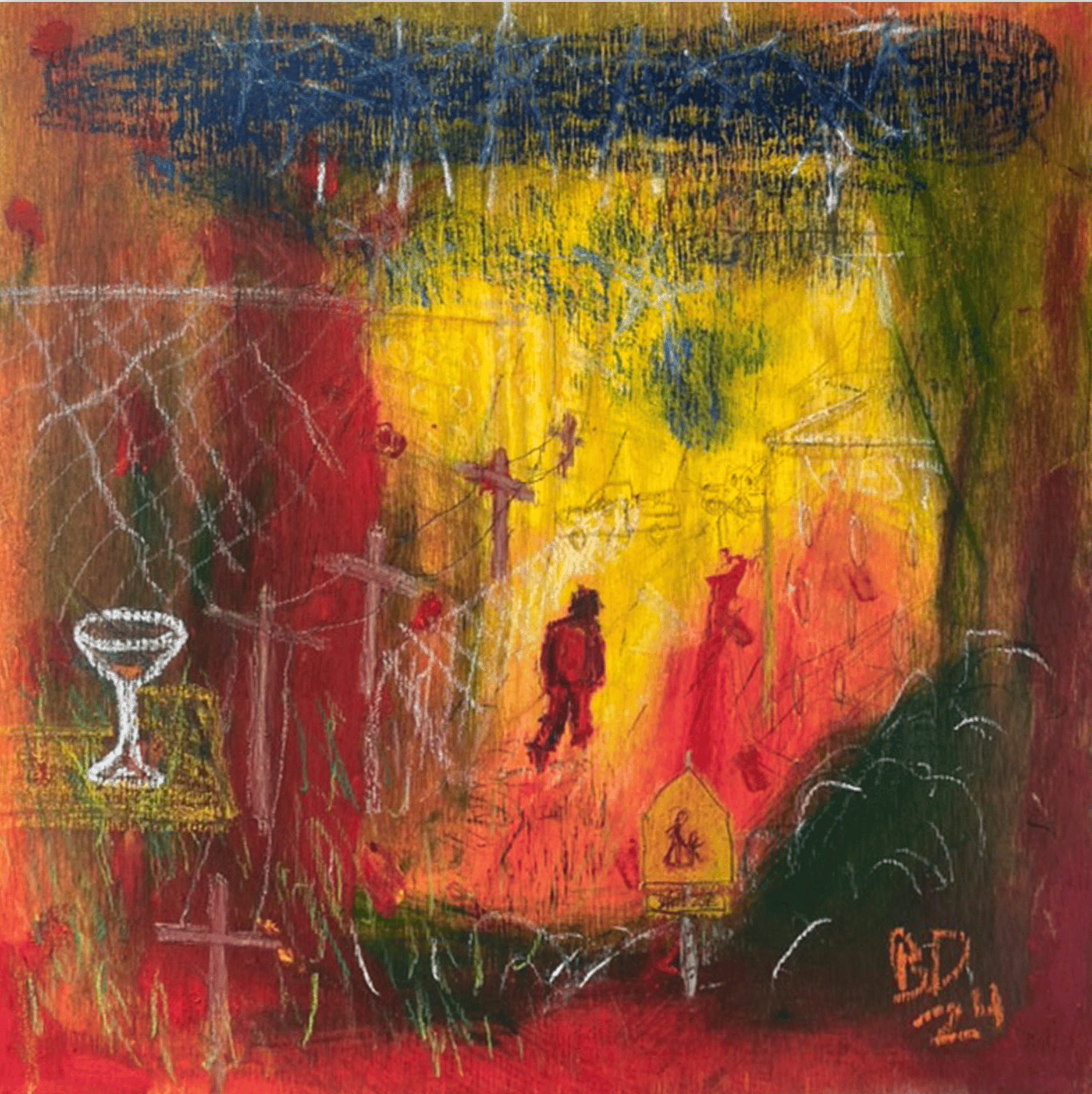 Painting work: abstract figure
