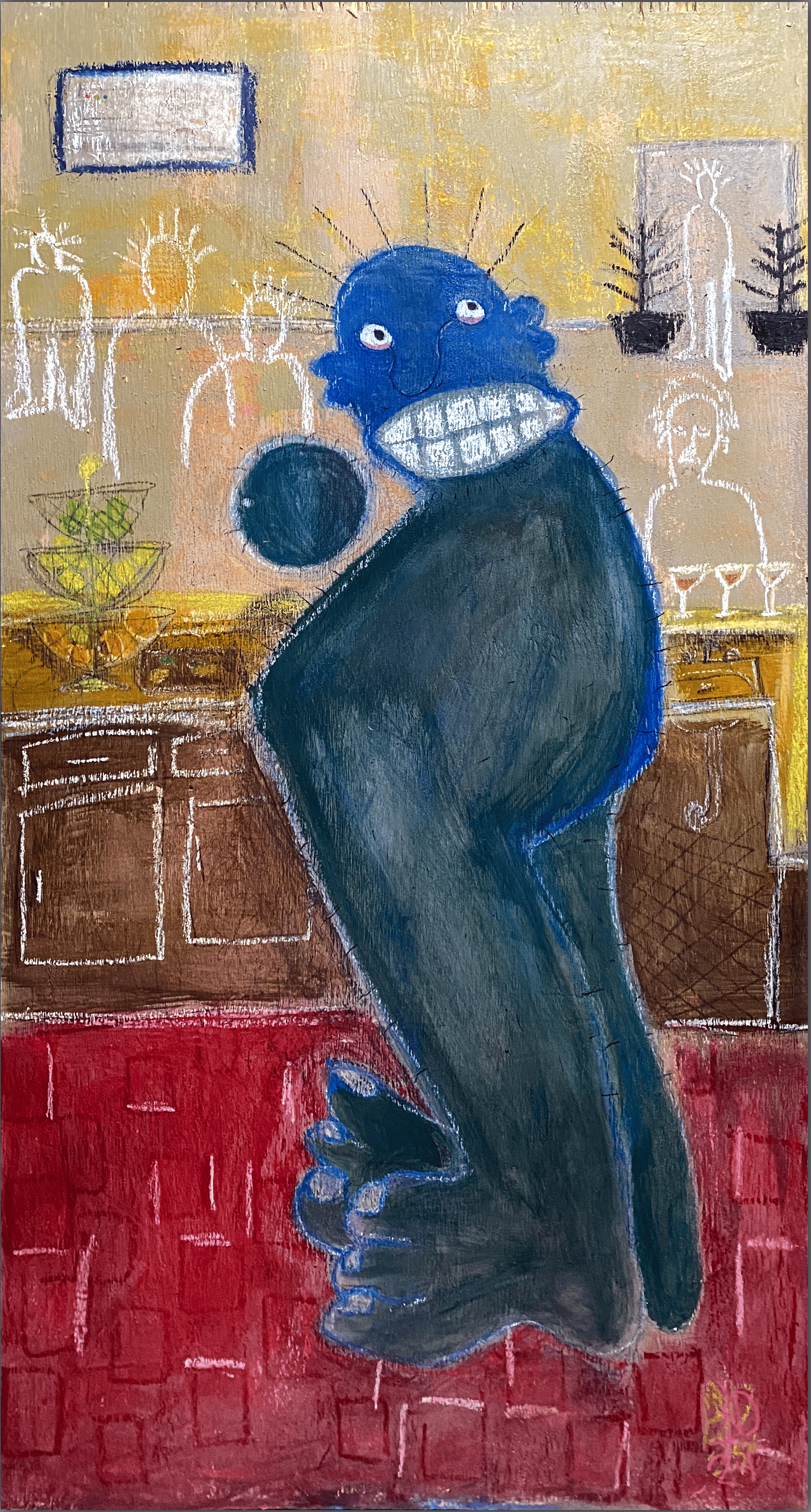 Painting work: abstract figure