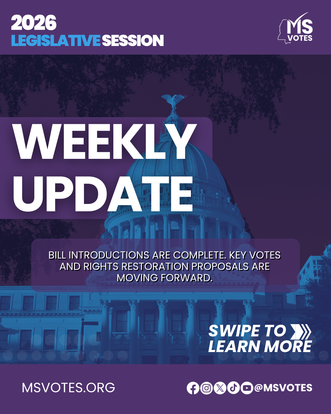 MS Votes Legislative Update Carousel Series cover slide