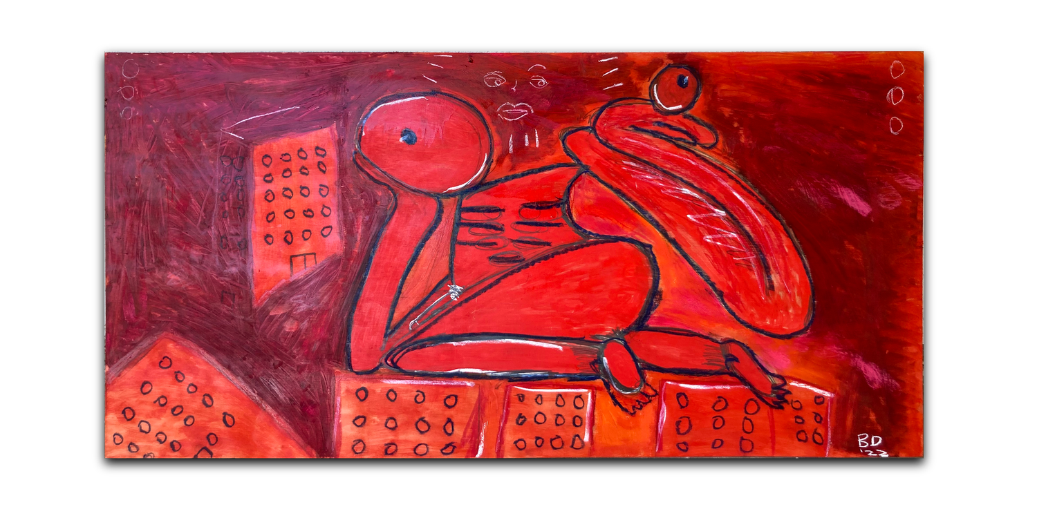 Painting work: abstract figure